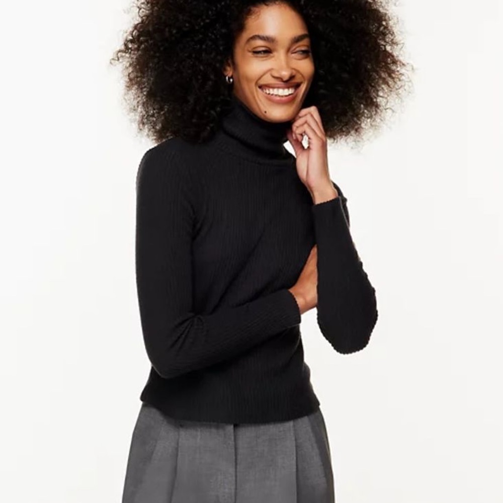 Babaton Women's Size S Black Traverse Turtleneck Sweater
